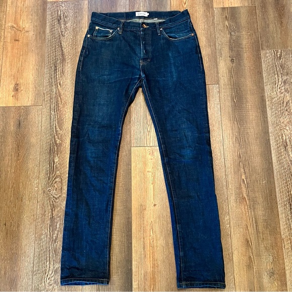 Taylor Stitch Other - TAYLOR STITCH Selvedge Denim Blue Jeans Mens 32x33 Dark Wash SLIM Fit Button Fly